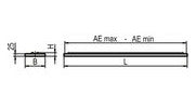 RIDI LED-Pendelleuchte 2LEDs 4000K Konv F-LINE-RT2X145/30ND-SM-SET 7947lm R=mt