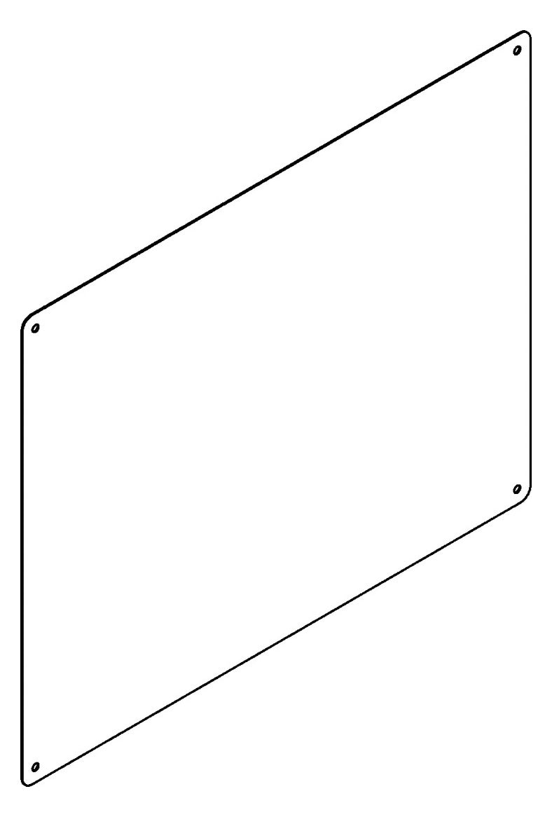 Franke RODAN Spiegel CHRH501 für Aufputzmontage 500x1x400 mm, Chromnickelstahl hochglanz | 2000056955