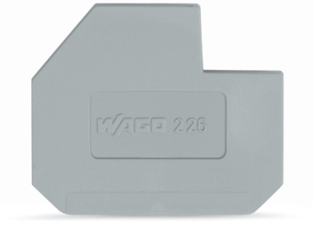 WAGO Abschlussplatte rastb gr Serie 226 226-120