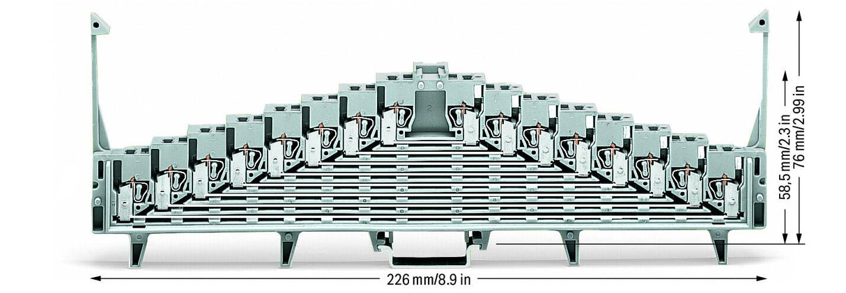 WAGO Reihenklemme 0,08-1,5qmm 8Etagen gr Serie 727 727-119/004-000 4kl 10A TS35