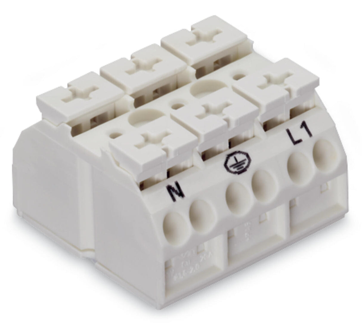 WAGO Klemmleiste 0,5-4qmm 32A 3p 36mm ws Serie 862 862-2693 Thermopl Federzug