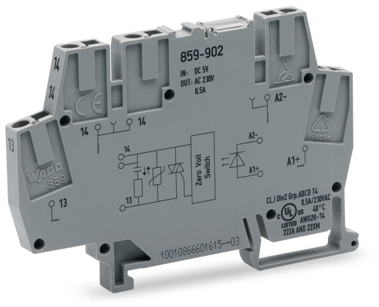 WAGO Optokoppler 4-6,25V 0,0077A 24-260V Serie 859 859-902 Transistor