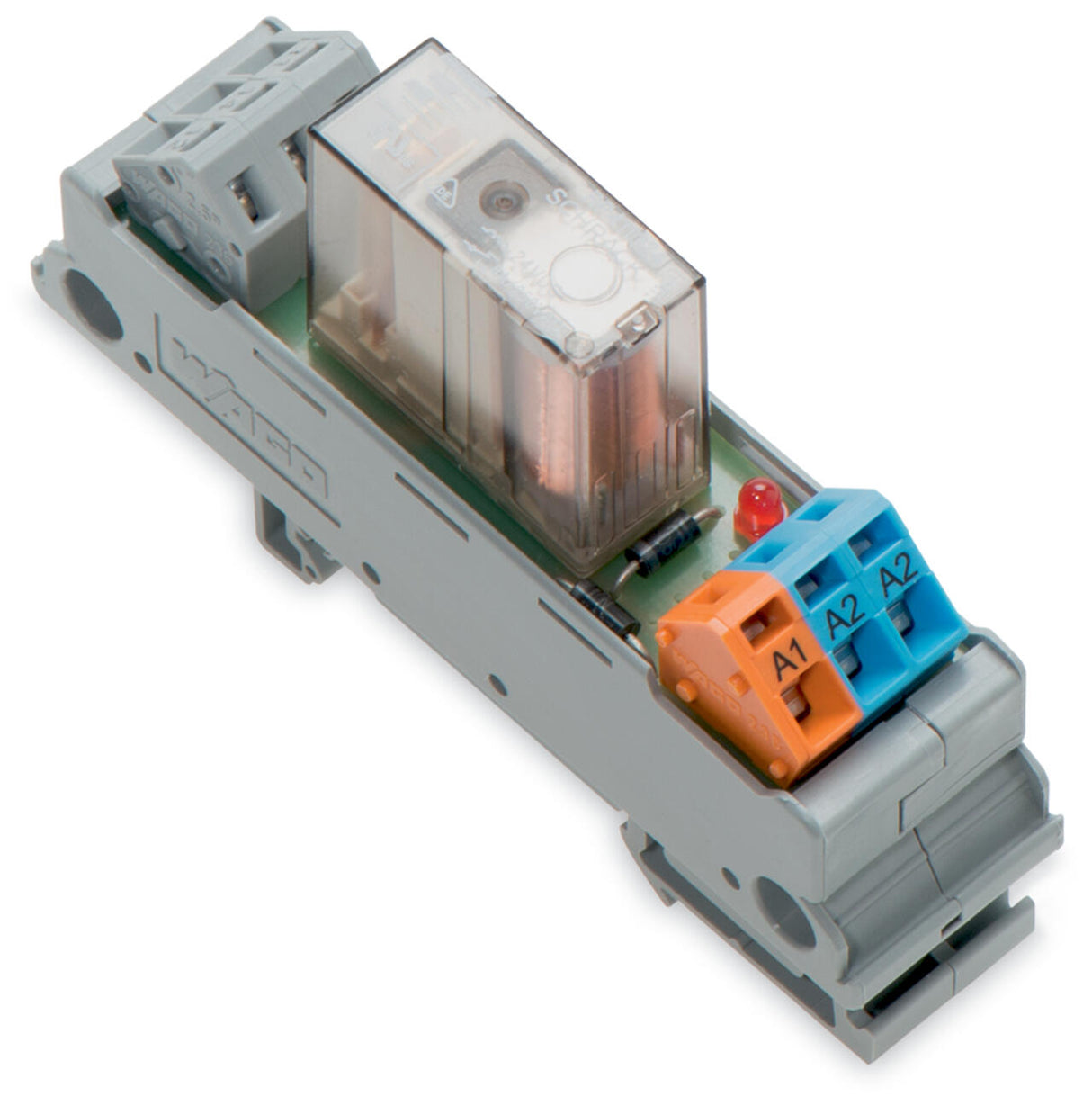 WAGO Schaltrelais 24V/AC 1W IP20 Serie 288 288-504 20,5x48x85mm Federzug