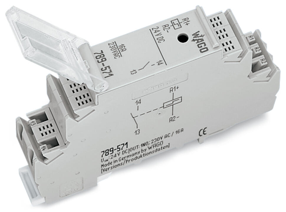 WAGO Schaltrelais 1S IP20 17,5x55x90mm Serie 789 789-571 Federzug