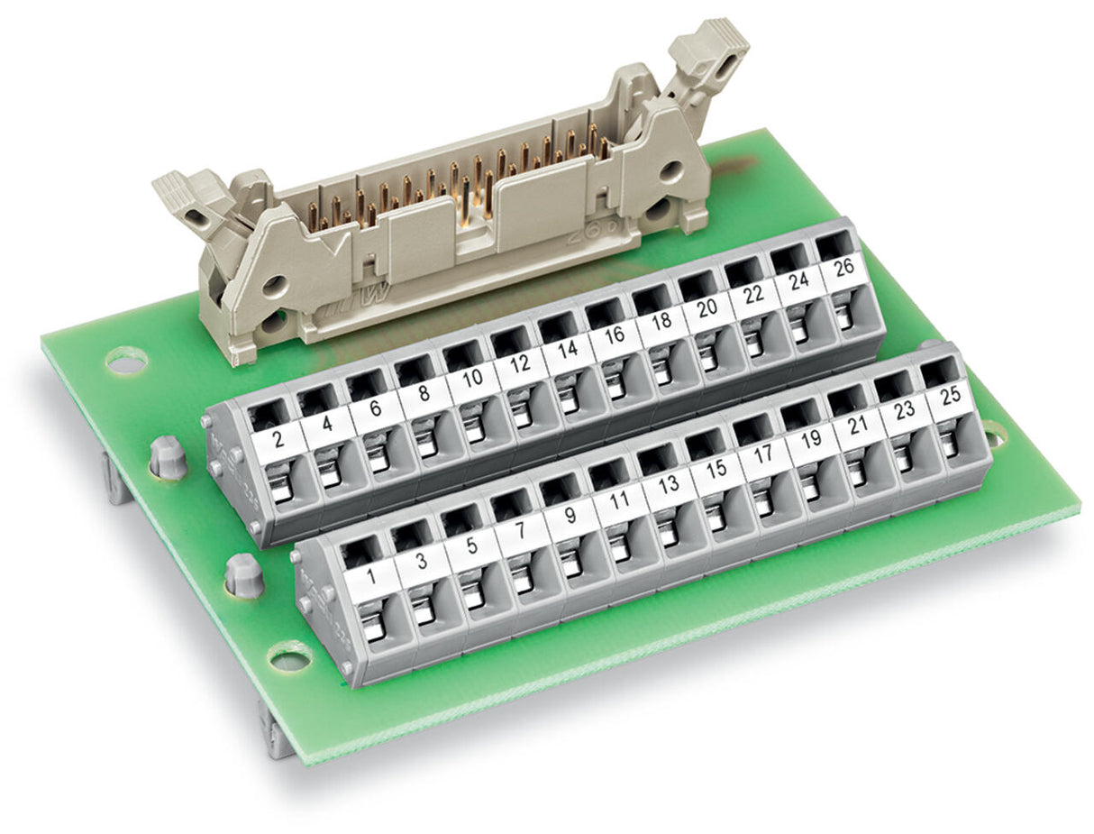 WAGO Übergabemodul 34p 50V 1A Federzug Serie 289 289-406 Steckanschl TS35