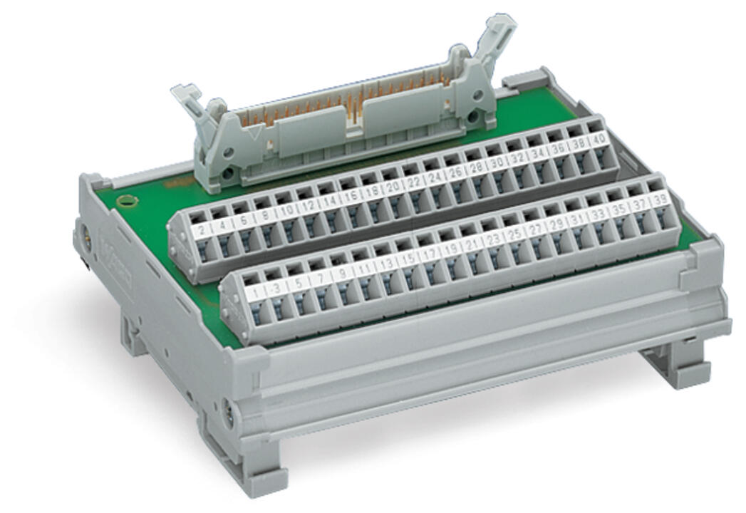 WAGO Übergabemodul 50p 50V 1A Federzug 289-598 Steckanschl 35x96x75mm TS35