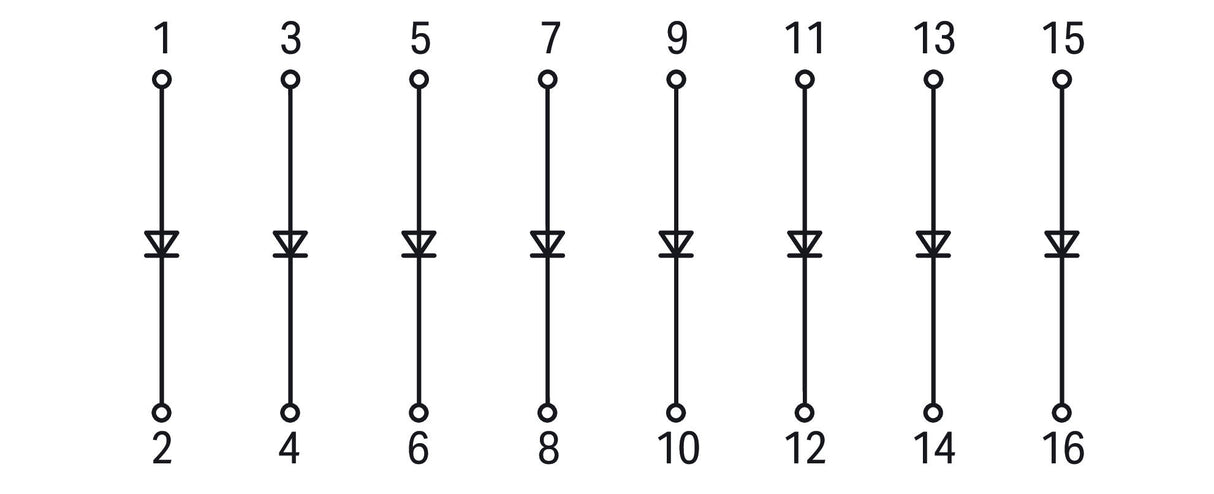 WAGO Bauelement-Reihenklemme 0,08-2,5qmm Serie 289 289-103 mehrf 1Etage 1A