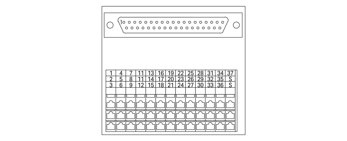 WAGO D-Sub Steck 37p löten Serie 289 289-621