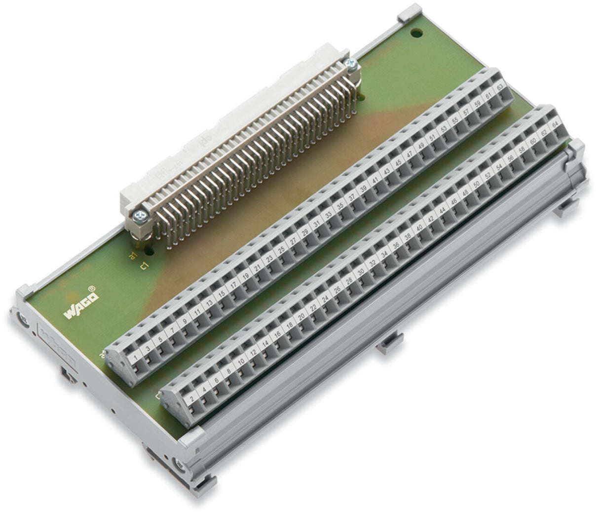 WAGO Übergabemodul 64p 125V 1A Federzug Serie 289 289-523 Steckanschl TS35