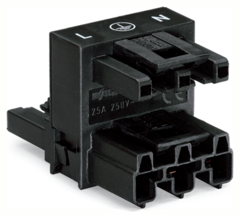 WAGO H-Verteiler PA 3Eing 3p 6Ausg 250V Serie 770 770-633 25A IP20 hfr