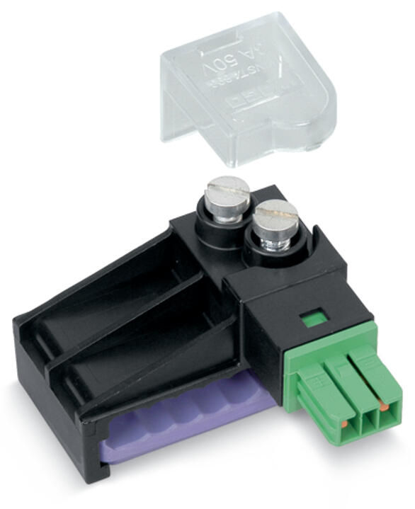 WAGO Flachleitungsadapter 2p 50V 3A sw Serie 893 893-262 Abgriff Schraub