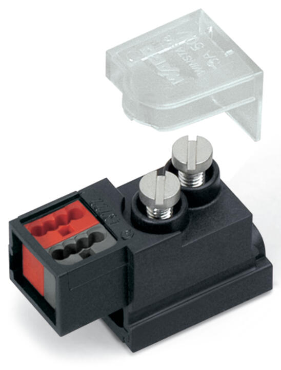WAGO Flachleitungsadapter 2p 50V 3A sw Serie 893 893-121 Einspeisung Federzug