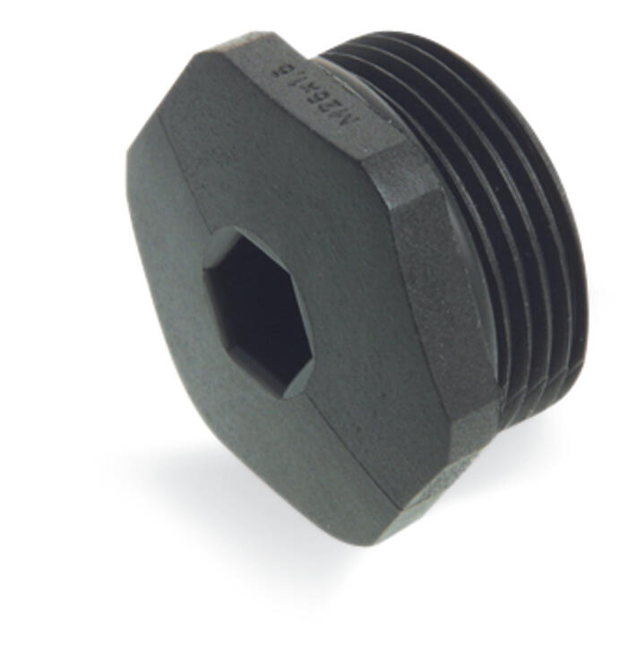 WAGO Verschlussstopfen M25 PA unbeh sw Serie 895 895-1605