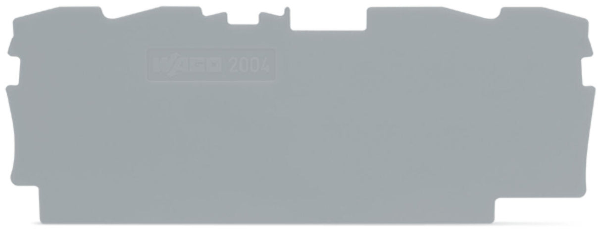 WAGO Abschl/Zwischenplatte rastb gr Serie 2004 2004-1491