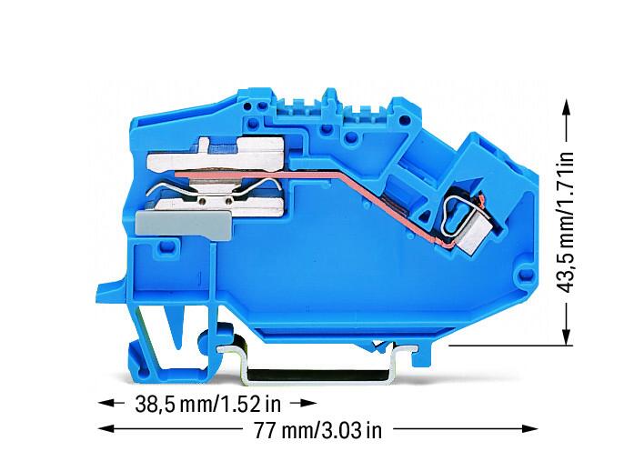 WAGO Trennreihenklemme bl 0,08-2,5qmm Serie 780 780-613 24A 1Etage