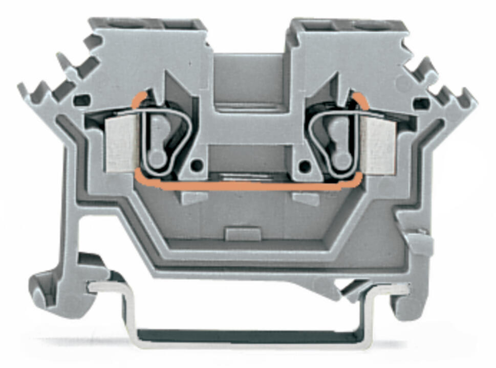 WAGO Reihenklemme 0,08-2,5qmm 1Etage 2kl Serie 280 280-601 gr 24A TS35