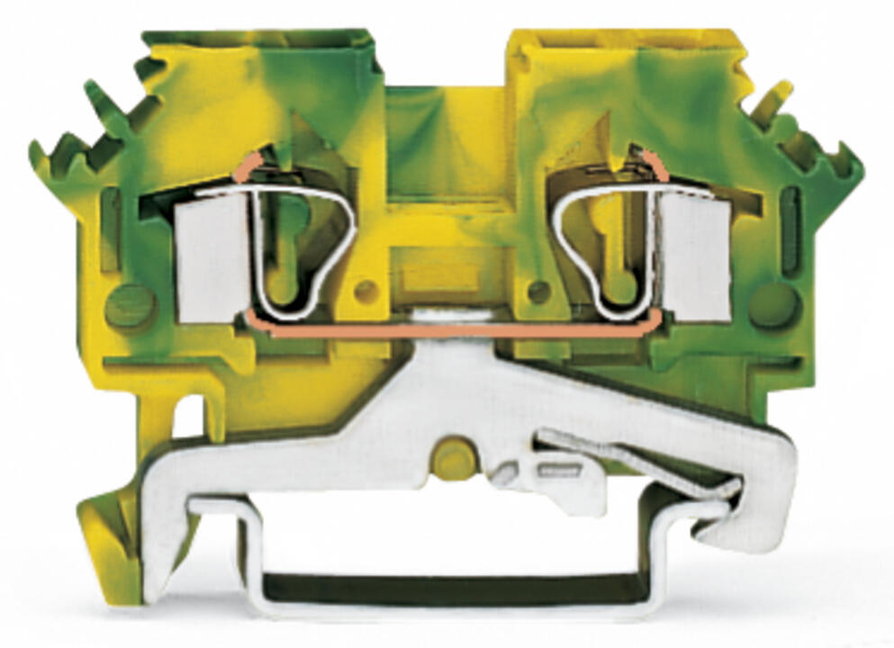 WAGO Schutzleiter-Reihenklemme 0,08-4qmm Serie 281 281-607/999-950 gn/ge 1Etage