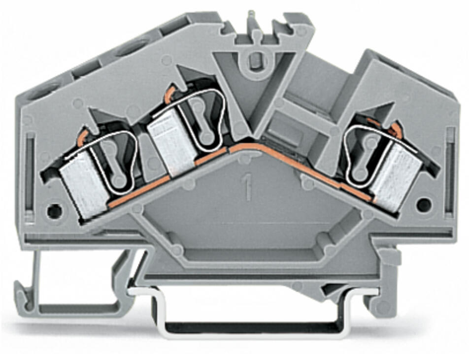 WAGO Reihenklemme 0,08-4qmm 1Etage 3kl Serie 281 281-631 gr 32A TS35