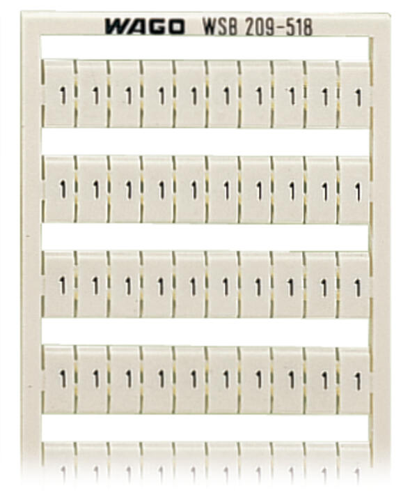 WAGO Klemmenmarkierung ws RM=5mm 1/2 Serie 209 209-518 horiz