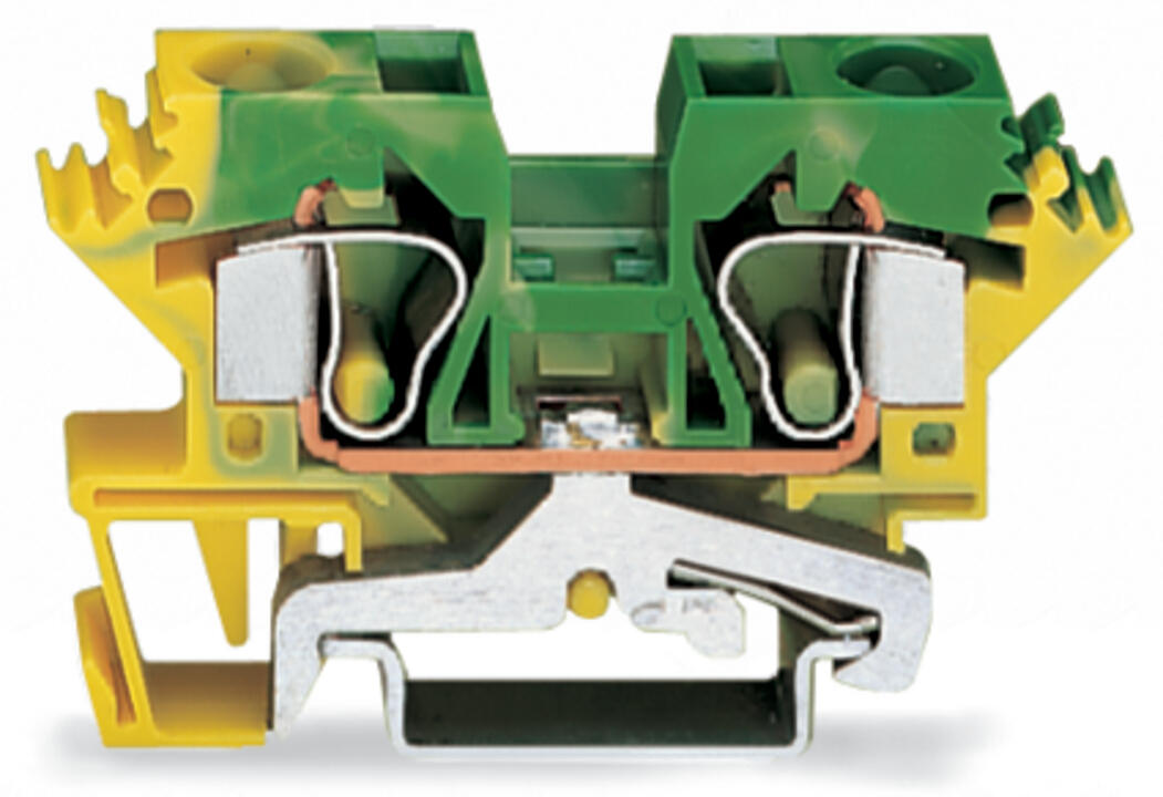 WAGO Schutzleiter-Reihenklemme 0,2-10qmm Serie 284 284-607/999-950 gn/ge 1Etage