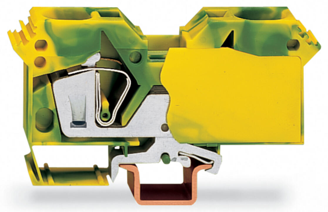 WAGO Schutzleiter-Reihenklemme 6-35qmm Serie 285 285-607 gn/ge 1Etage TS35