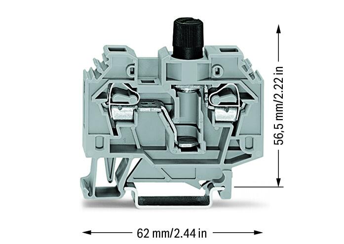 WAGO Sicherungs-Reihenklemme 0,2-6qmm Serie 282 282-128 G-Sich_6,3x32mm 10A