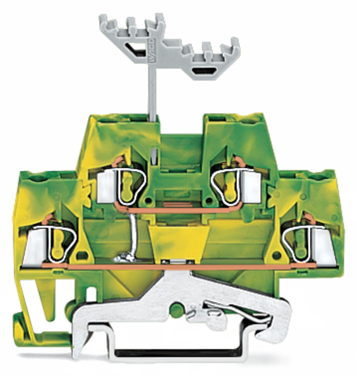 WAGO Schutzleiter-Reihenklemme gn/ge Serie 280 280-517 0,08-2,5qmm 2Etagen