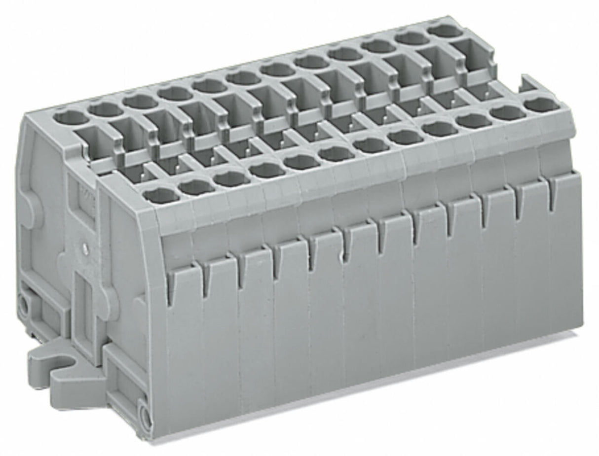 WAGO Klemmleiste 0,08-4qmm 24A 7p 49,5mm Serie 869 869-207 Thermopl gr Federzug