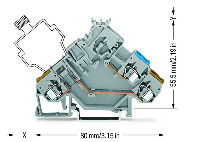 WAGO Initiator/Aktor-Klemme 2Etagen 5A Serie 280 280-565/280-319 0,08-2,5qmm