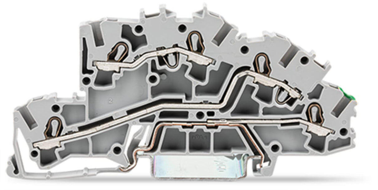 WAGO Installationsklemme 32A 0,25-4qmm Serie 2003 2003-7645 3pot gr Federzug