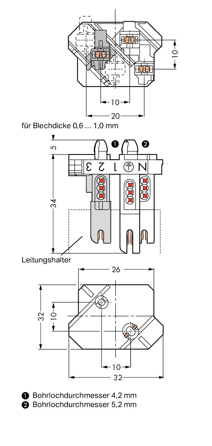 WAGO Steckverbinder Gebäude Buchse Serie 267 267-113