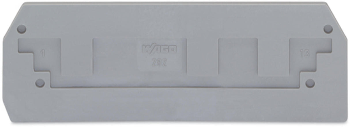 WAGO Abschl/Zwischenplatte rastb gr Serie 282 282-308