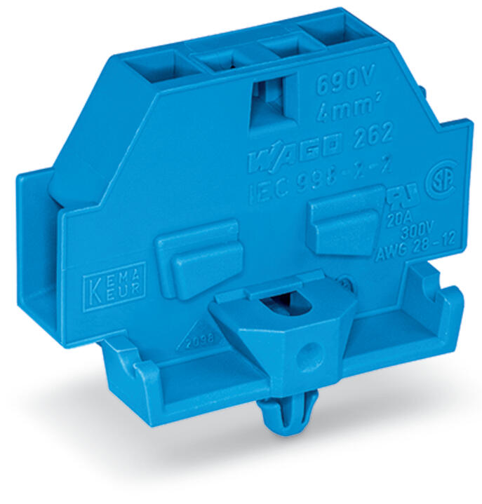 WAGO Klemmleiste 0,08-4qmm 24A 1p 7mm bl Serie 262 262-314 Thermopl Federzug
