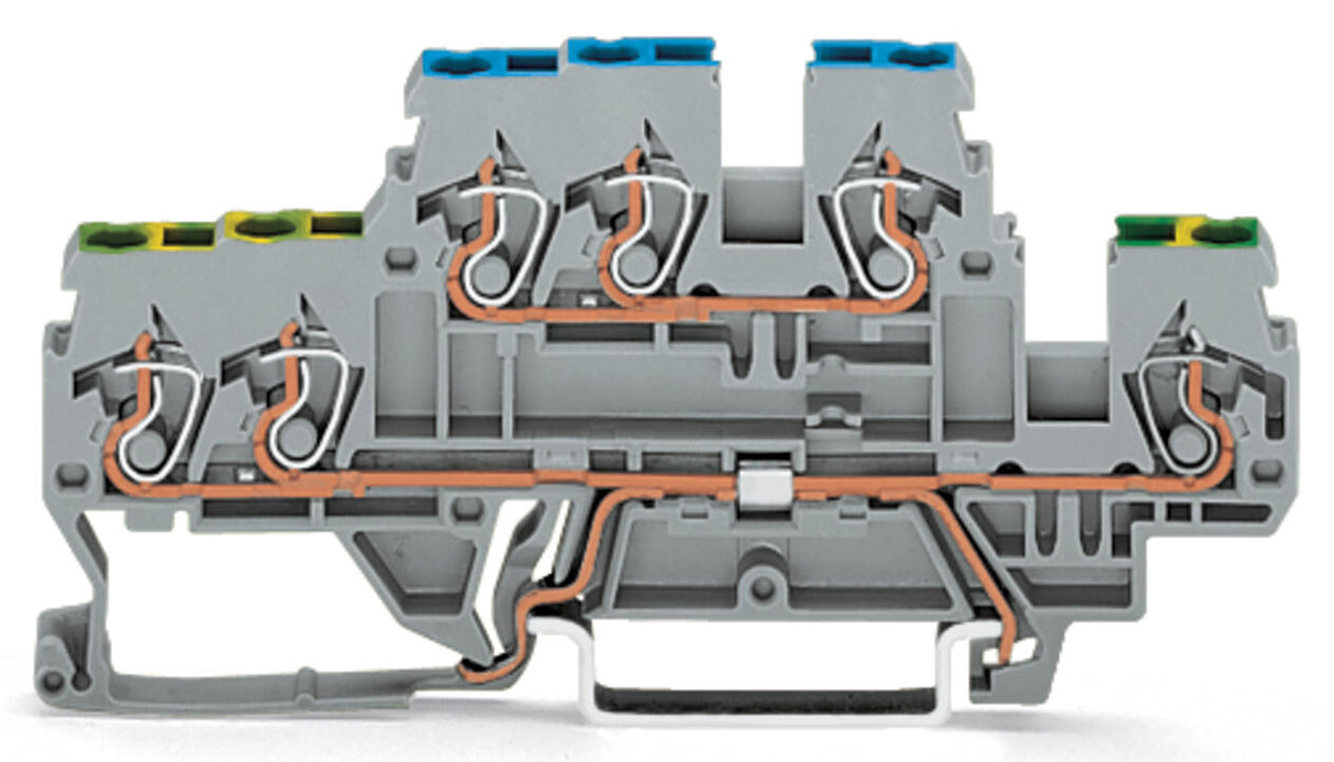 WAGO Reihenklemme 2Etagen 3kl gr 24A Serie 870 870-536 TS35