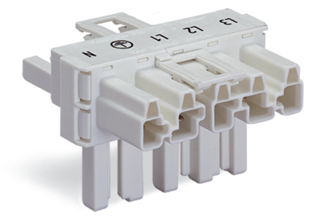 WAGO T-Verteiler PA 5Eing 5p 10Ausg 400V Serie 770 770-671 25A IP20 hfr