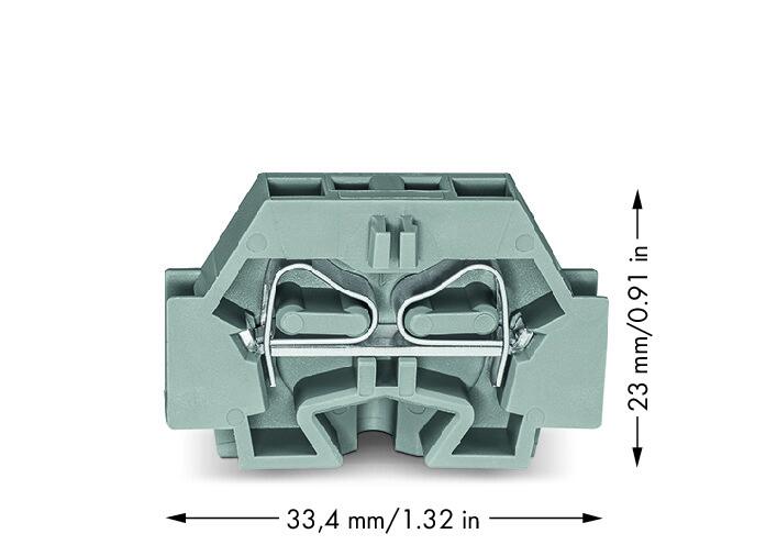 WAGO Klemmleiste 0,08-4qmm 24A 1p 7mm gr Serie 262 262-301 Thermopl Federzug