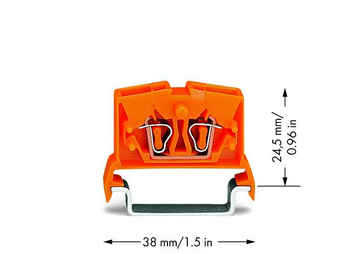WAGO Reihenklemme 0,08-2,5qmm 1Etage 2kl Serie 264 264-716 or 24A TS35