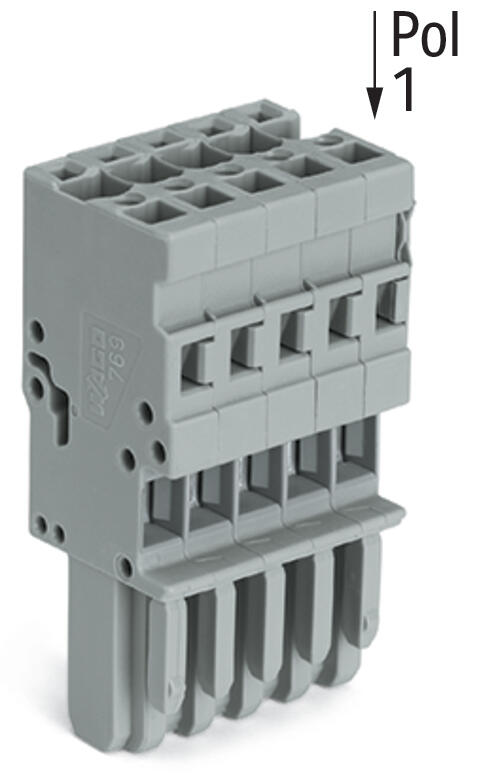 WAGO Verbindungsklemme 0,08-4qmm 32A 5p Serie 769 769-105/000-006 Thermopl 25mm