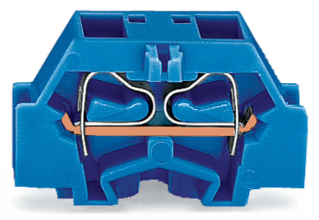 WAGO Klemmleiste 0,08-2,5qmm 24A 1p 10mm Serie 261 261-334 Thermopl bl Federzug