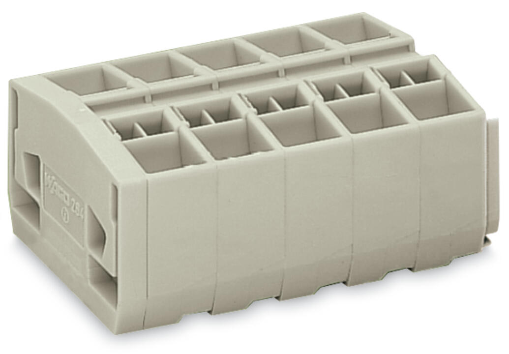 WAGO Klemmleiste 0,08-2,5qmm 23A 5p 57mm Serie 264 264-285 Thermopl lgr Federzug