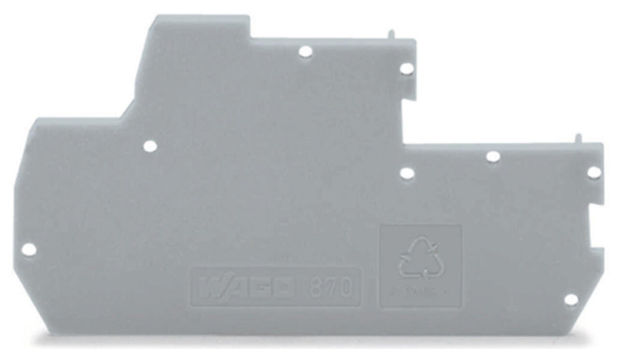WAGO Abschl/Zwischenplatte rastb gr Serie 870 870-118