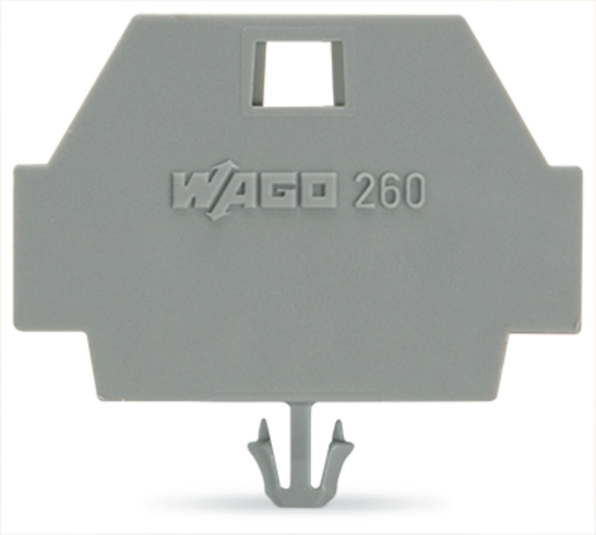 WAGO Abschlussplatte rastb gr Serie 260 260-371