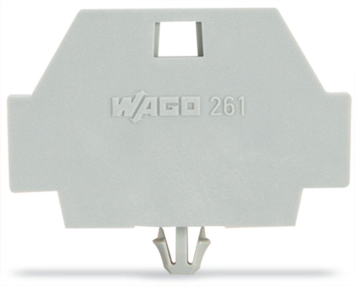 WAGO Abschlussplatte rastb gr Serie 261 261-371