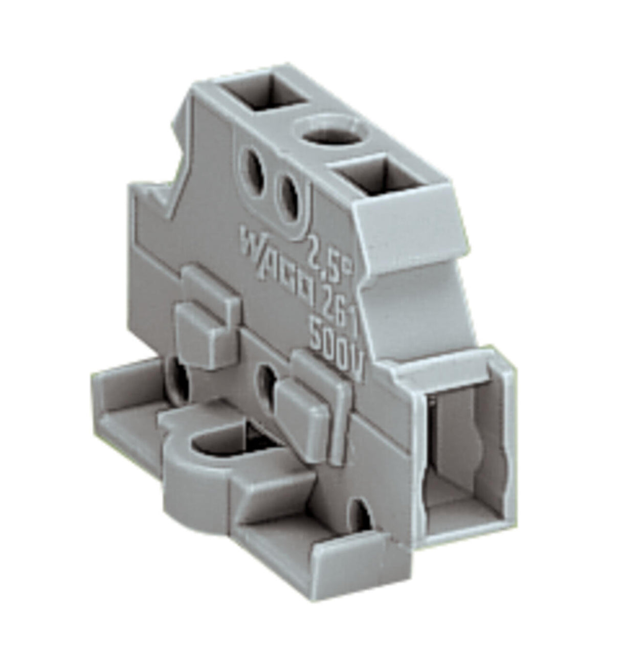 WAGO Klemmleiste 0,08-2,5qmm 24A 1p 6mm Serie 261 261-411 Thermopl gr Federzug