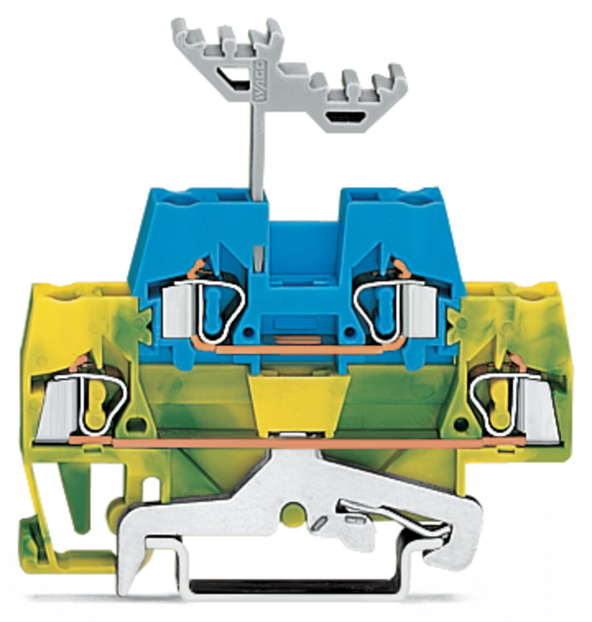 WAGO Reihenklemme 0,08-2,5qmm 2Etagen Serie 280 280-537 2kl bl/gn-ge 20A TS35