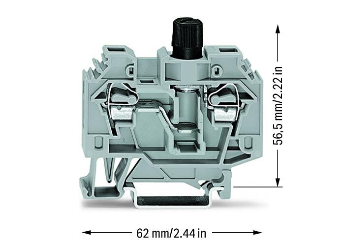 WAGO Sicherungs-Reihenklemme 0,2-6qmm Serie 282 282-120 G-Sich_6,3x32mm 10A
