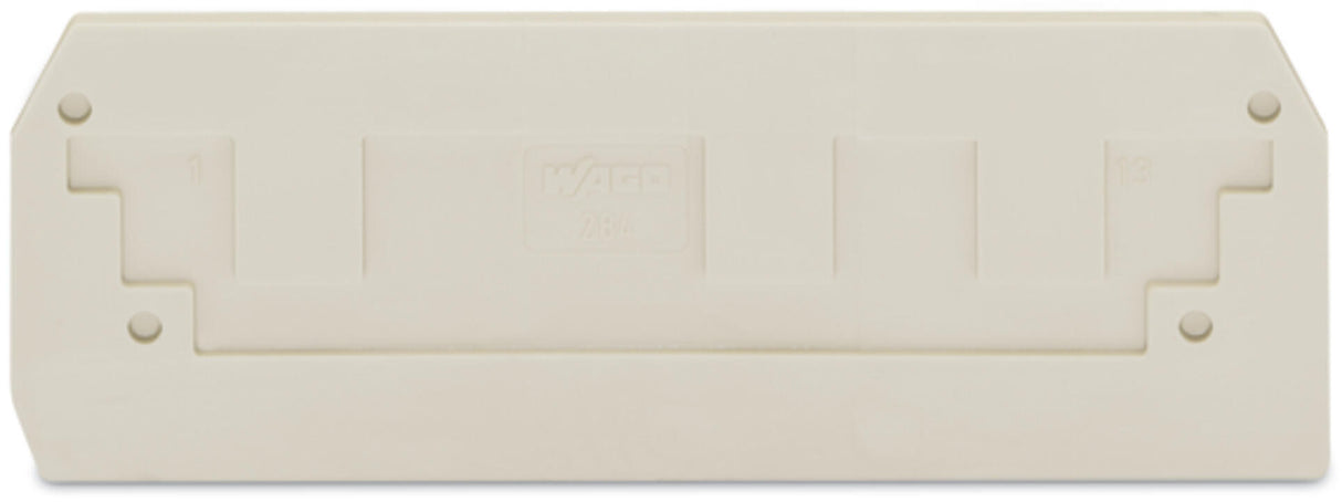 WAGO Abschl/Zwischenplatte rastb lgr Serie 284 284-341