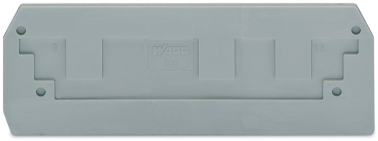 WAGO Abschl/Zwischenplatte rastb gr Serie 284 284-308