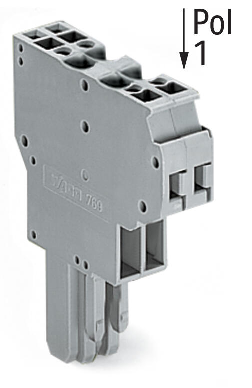 WAGO Klemmleiste 0,08-4qmm 32A 2p 10mm Serie 769 769-122 Thermopl gr Federzug