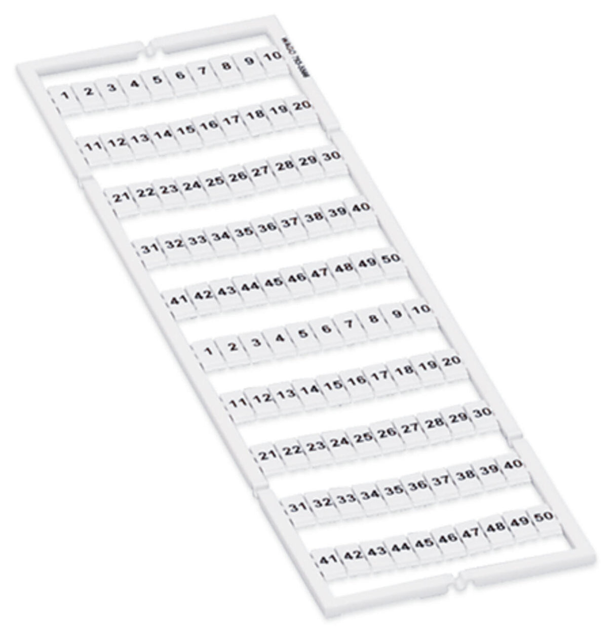 WAGO Klemmenmarkierung or RM=5mm 1-50 Serie 793 793-5566/000-012 horiz